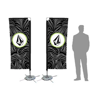 7' Banner Flag w/ Double Side Printing