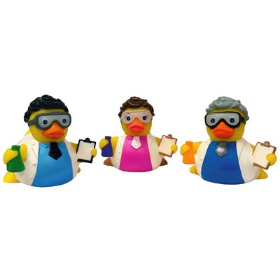 Rubber Whacky Scientist Duck