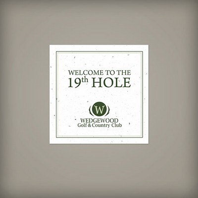 Single-Sided Plantable Square Coasters