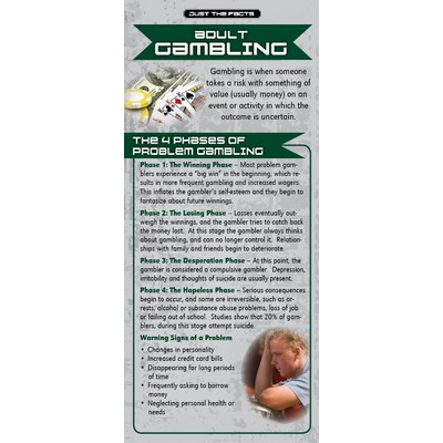 Adult Gambling Just the Facts Rack Card 4" x 9"