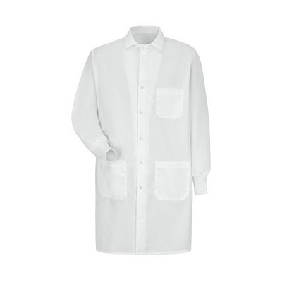 Red Kap Healthcare - Unisex Interior Pocket Gripper-Front 41.5" Full-Length Lab Coat