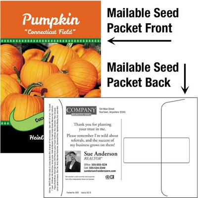 Pumpkin Seeds / Mailable Seed Packet - Custom Printed Back