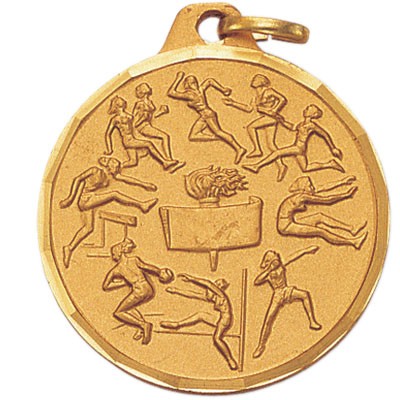 1 1/4" Die-Struck Women's Track Event Medal