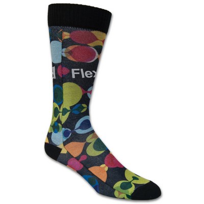Made in the USA Full Color Sublimated Dress Sock