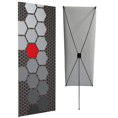 Econom-X Banner Stand - Medium w/ 24" x 62" Graphic
