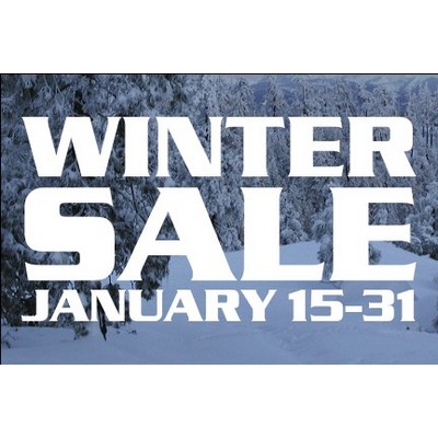 6" X 4" Kwik-Ship White Removable Digital Print Square Corner Decal