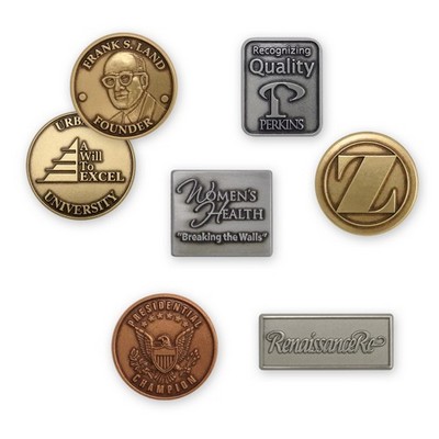 Die Struck Brass 3/4" Lapel Pin