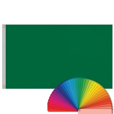 3' x 5' Solid Color Flags with Heading & Grommets