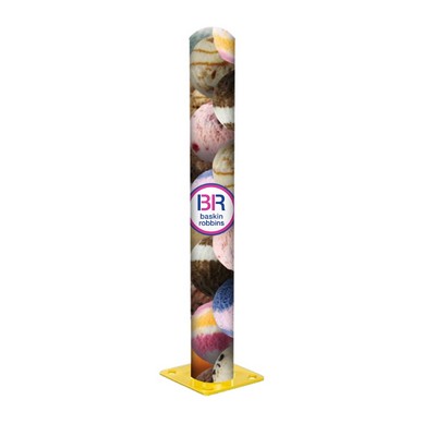 Fabric Bollard Cover 4.5"Dia x 52"H