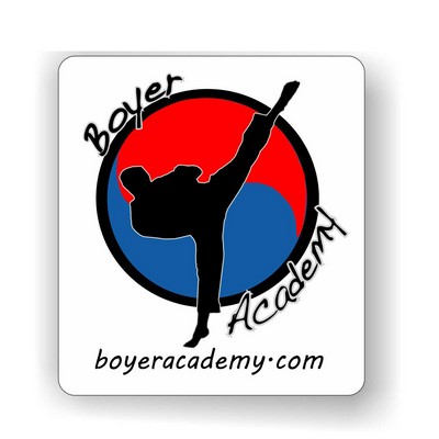 Decal On White Vinyl Material - Laminated For Extended Outdoor Use(3"X3")