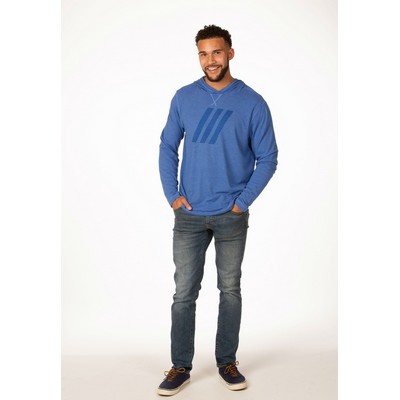 PRIMEASE® Men's Tri-Blend Long Sleeve Hooded Tee