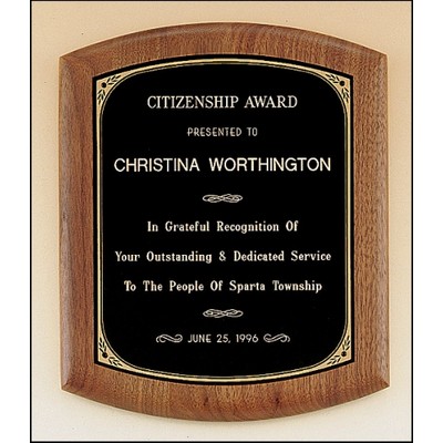 Solid American Walnut Plaque (8.5"x10")