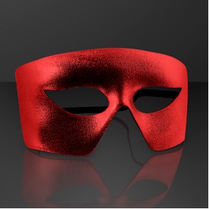 Red Masks, Mardi Gras Costume Accessories (NON-Light Up) - BLANK