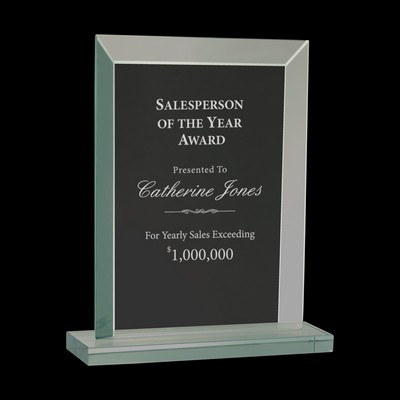 Rectangle Jade Glass Award (8½")