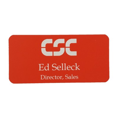 3 Line Plastic Name Badge (1½"x3")