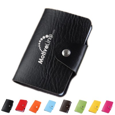 PU Candy Card Holder(24 Card Slots)