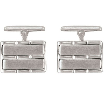 Sterling Silver Cufflinks - Rectangle