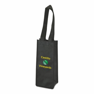 True® 1 Bottle Non-Woven Wine Tote
