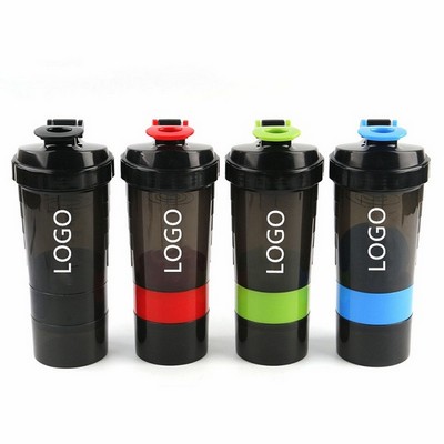 3" 1 Plastic Sports Gym Protein Shaker Bottle