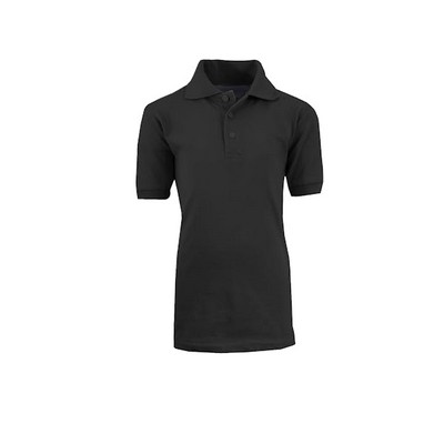 Unisex Uniform Polo Shirts - Black, Size XL, Short Sleeve (Case of 36)