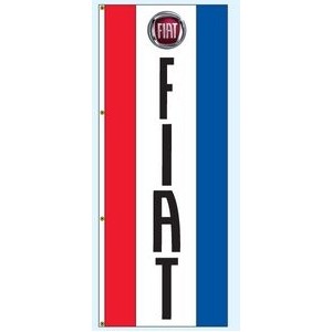 Single Faced Free Flying Drape Flags (Center Panel - Fiat®) (3' x 8')