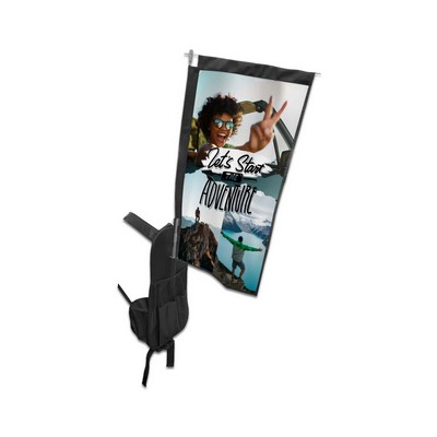 Backpack Flags - Rectangle, Single Sided Package (15.73" x 30.49")