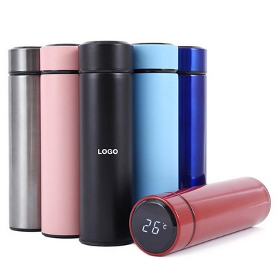 15oz Smart vacuum water bottle with Led Temperature display