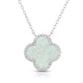 Jilco Inc. Clover Opal Pendant Necklace
