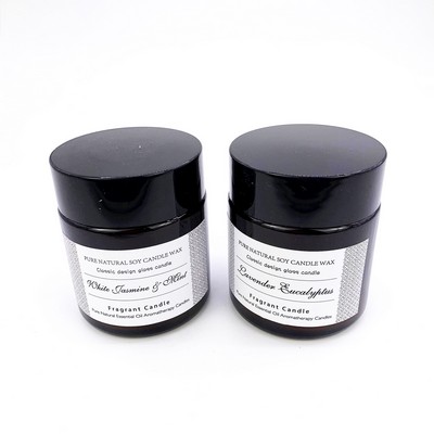 Large Size Glass Cream Jar Soy Wax Scented Candle