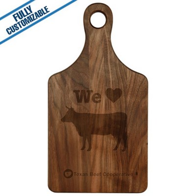 Paddle Shaped Walnut Cutting Board (13.5" x 7")