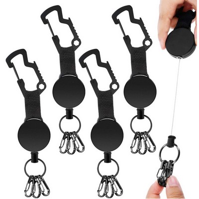 Retractable Key-Chain Badge Reel with extra clips