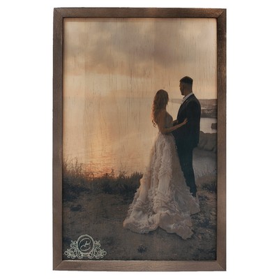 Wood Photo Panel with Frame