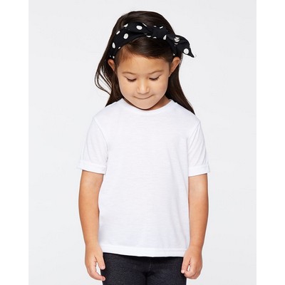SubLiVie Toddler Polyester Sublimation Short Sleeve T-Shirt
