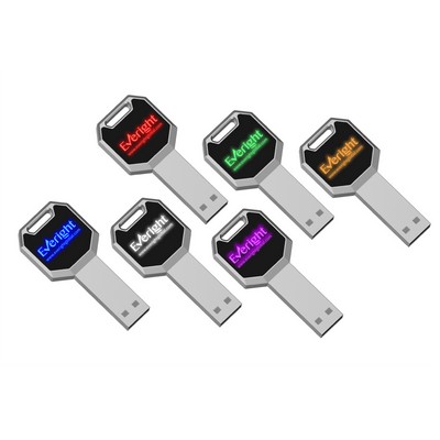 USB Flash Drives with LED Glowing Logo