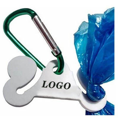 Leash-Attached Dog Waste Bag Dispenser