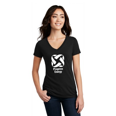 District Women's Perfect Blend® CVC V-Neck Tee