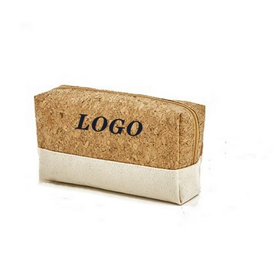 Sustainable Cork & Canvas Makeup Pouch