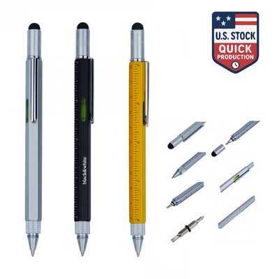 6-in-1 Multi Tool Ruler Pen