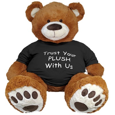 59" Stuffed Medium Brown Bear