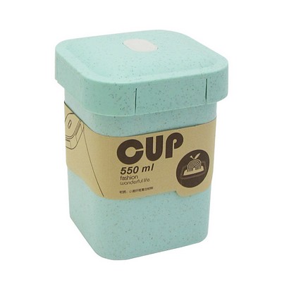 Wheat Straw Cereal Breakfast Soup Cup With Leak Proof Lid