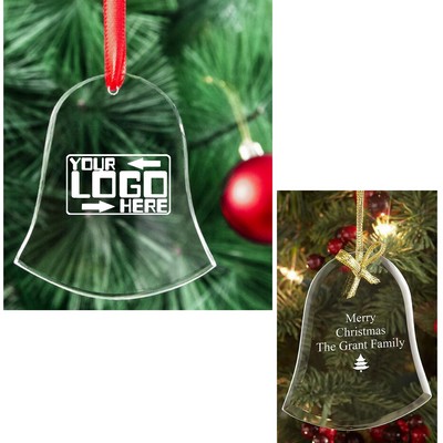 Clear Bell Shaped Ornaments