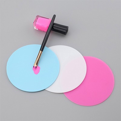 Silicone Paint Palette Mat Nail Stamp Pads DIY Drawing Tool