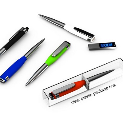 Light Up Pen Usb W/ Gift Box