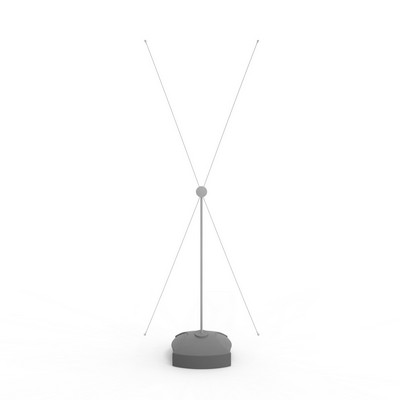 Outdoor X Banner -Supports Graphic Size from 24"W-27"W x 57"-69"H - HARDWARE ONLY