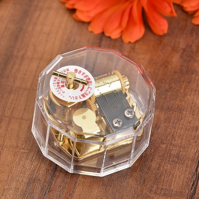 #9 Dodecagon Shaped Spring Acrylic Music Box