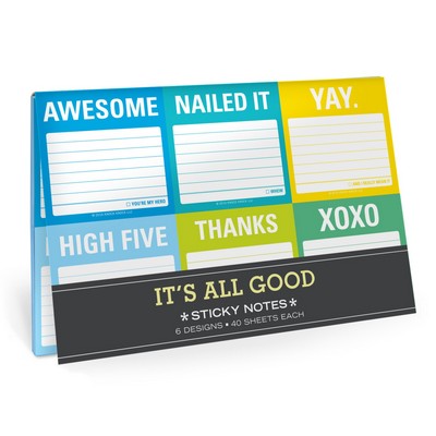 It's All Good Sticky Note Packet - 9781601069085