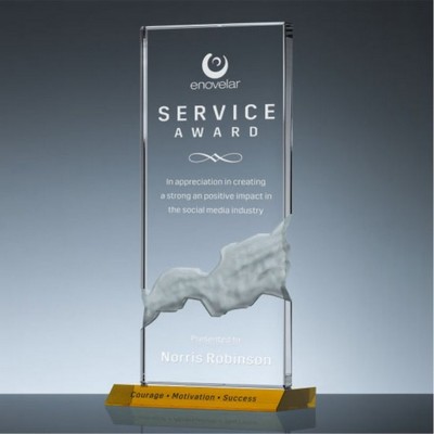 Cascade Award w/Amber Yellow Base (5"x 11")