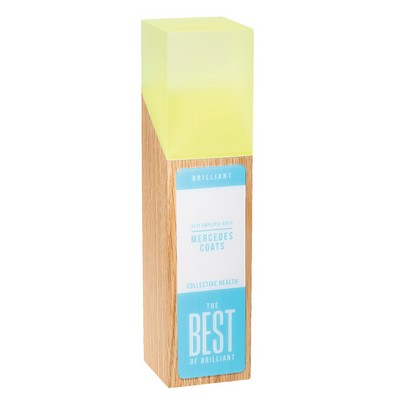 Red Oak Wood Glow Tower™ Print Award