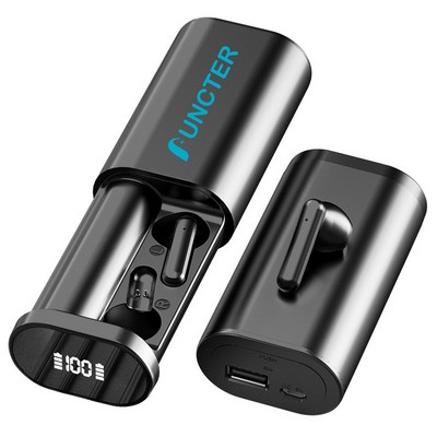 TWS Earbuds W/800 mAh Power Bank - Touch Version