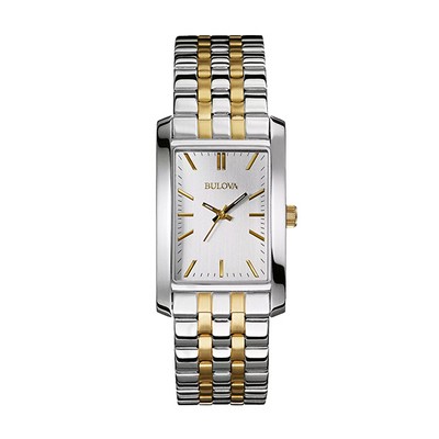 Bulova 98L202 TFX Pair Collection Ladies Watch - Silver and Gold